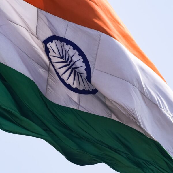 close up photo of flag of india